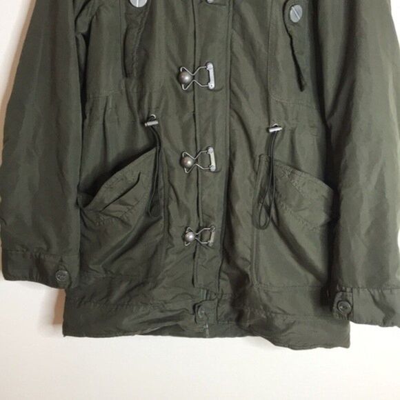 Sly military spirit of freedom parkas zip and buckle up jacket size medium - Picture 3 of 14